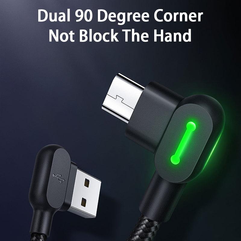 Mcdodo Right Angle Micro USB Cable 2A - product details dual 90 degree - b.savvi