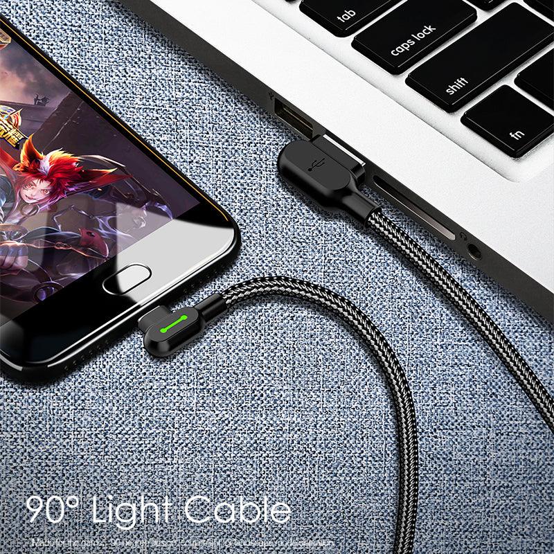 Mcdodo Right Angle USB C Cable 3A - product details 90 degree - b.savvi