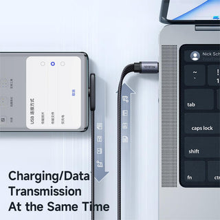 Mcdodo USB C to USB C 90 Degree Slim Flat Cable 65W 3.25A (1.2m) - product details data transmission - b.savvi