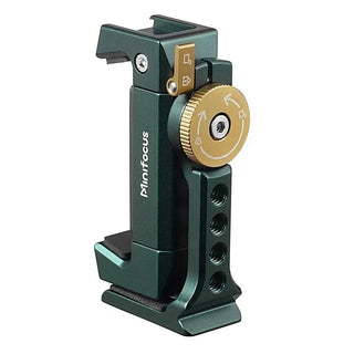 MINIFOCUS 2062M Metal Phone Holder Clamp with Cold Shoe Arca 360° Rotatable Tripod Mount - product details - b.savvi