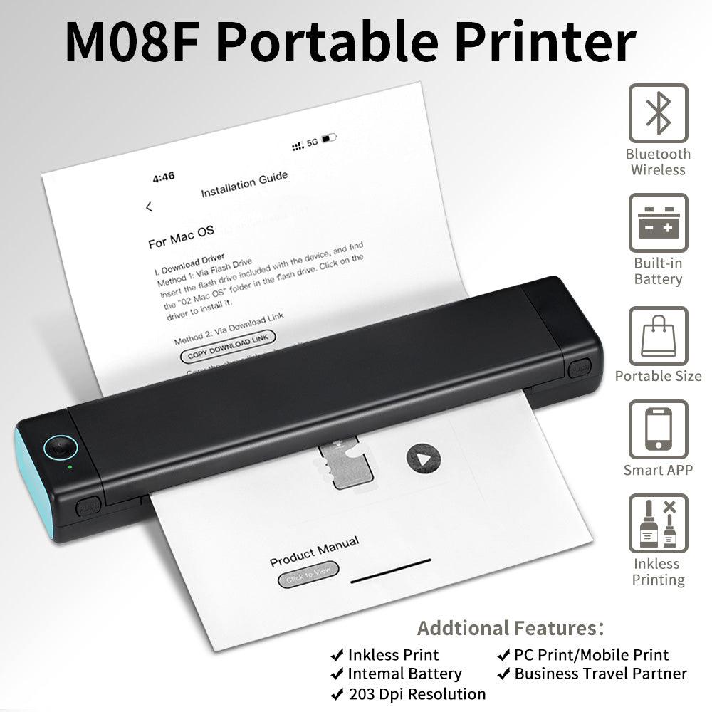 Phomemo M08F A4 Wireless Portable Thermal Printer - product details features - b.savvi