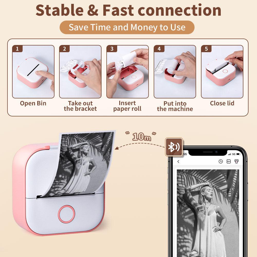 Phomemo T02 Wireless High Definition Portable Photo Printer Mini