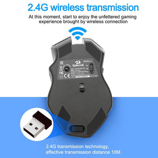 Redragon Griffin M602-KS RGB Wireless Gaming Mouse - product details 2.4g transmission - b.savvi