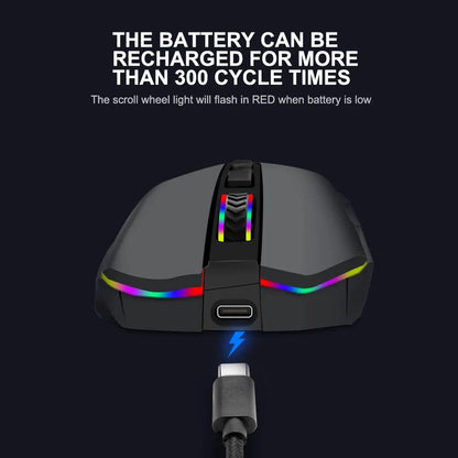 Redragon Griffin M602-KS RGB Wireless Gaming Mouse - product details long battery - b.savvi