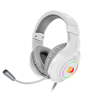 Redragon Hylas H260 RGB Gaming Headset - product main white front angled view - b.savvi