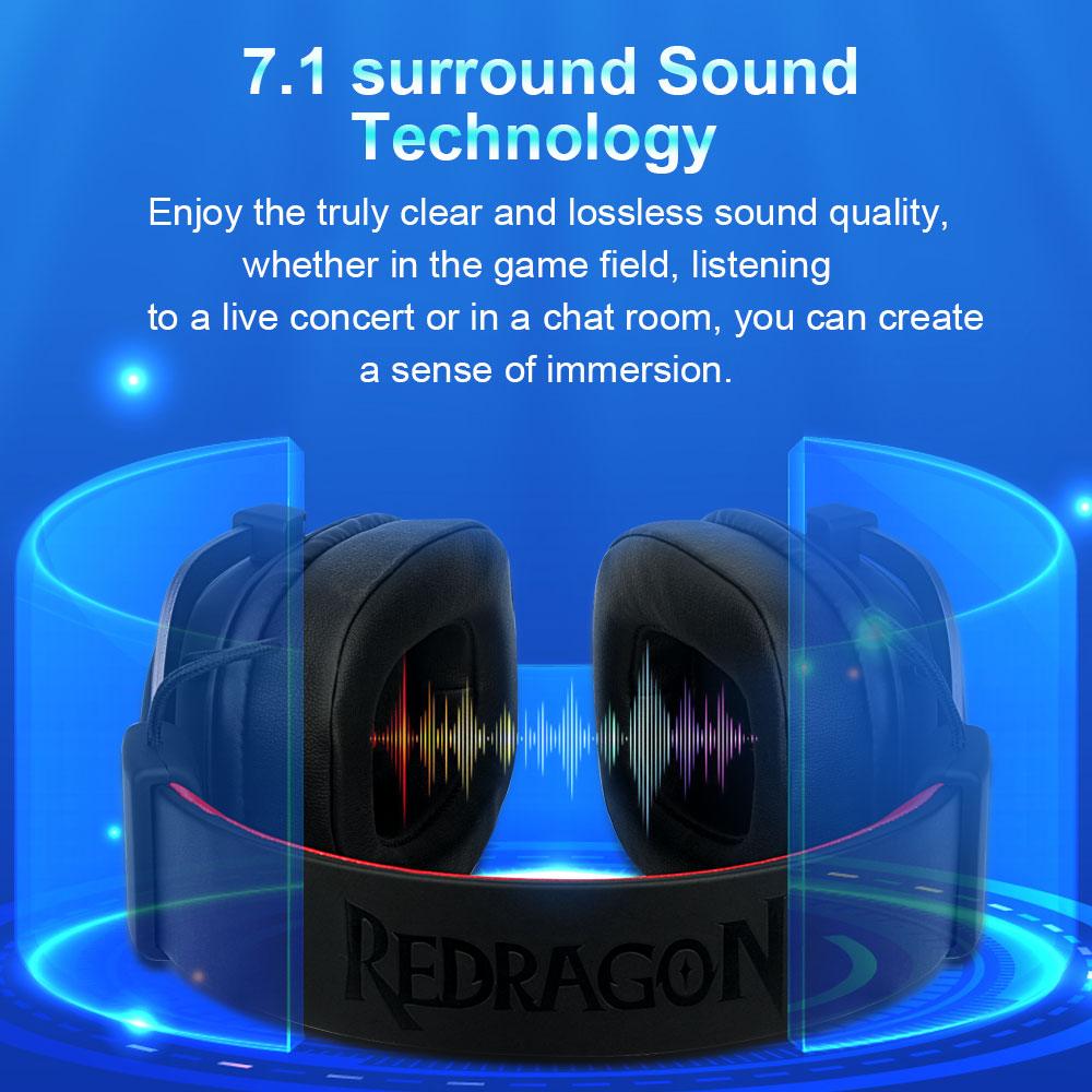 Redragon ZEUS 2 H510 Wired Gaming Headset - 7.1 Surround Sound - product details surround sound - b.savvi