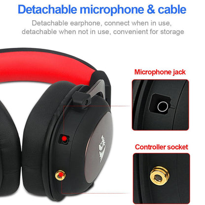Redragon ZEUS 2 H510 Wired Gaming Headset - 7.1 Surround Sound - product details detachable microphone and cable - b.savvi