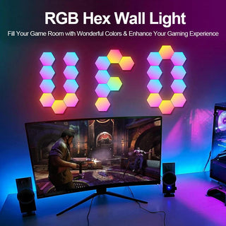 RGB Hexagon LED Lights Smart Hex Wall Lighting Panel - product details wall lights - b.savvi