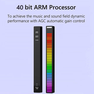 RGB LED Light Bar Sound Activated Rhythm Ambient Lamp - product details 40 but arm processor - b.savvi