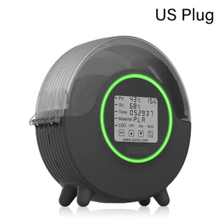 SUNLU S2 3D Printer Filament Dryer Box, All-Round Heating with 4.6" Touch Screen - product variant black front angled view us - b.savvi