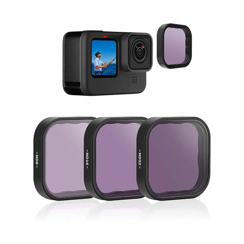 TELESIN 3-Pack ND8 ND16 ND32 Camera Lens Filter Set Aluminium Frame for GoPro Hero 12 - product details - b.savvi