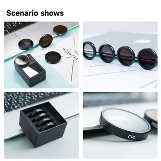 TELESIN CPL ND32 ND16 ND8 Camera Lens Filter Set for DJI OSMO Action 5 Pro 4 3 - product details - b.savvi
