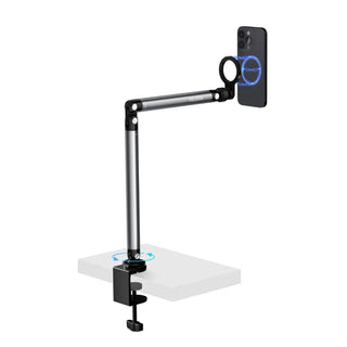 TELESIN Magnetic Phone Holder Clamp for Desk & Bed, 360° Adjustable Rotation Arm - product details - b.savvi