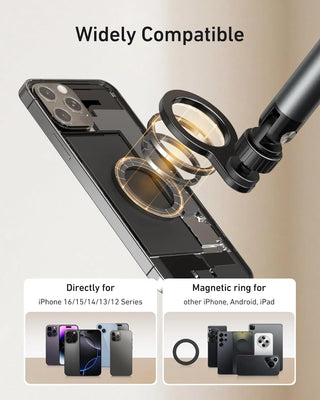 TELESIN Magnetic Phone Holder Clamp for Desk & Bed, 360° Adjustable Rotation Arm - product details - b.savvi