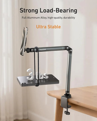 TELESIN Magnetic Phone Holder Clamp for Desk & Bed, 360° Adjustable Rotation Arm - product details - b.savvi