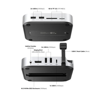 Ugreen 10-in-1 USB C Docking Station for Mac mini M4 Pro with M.2 NVMe Enclosure - product details - b.savvi