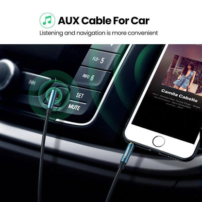 Ugreen 3.5mm 90 Degree Stereo Audio Cable Jack - product details aux cable for car - b.savvi