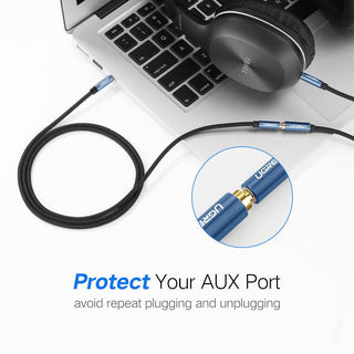 Ugreen 3.5mm Mic Stereo Jack Audio Extension Cable 4-Pole Male to Female - product details protect aux port - b.savvi