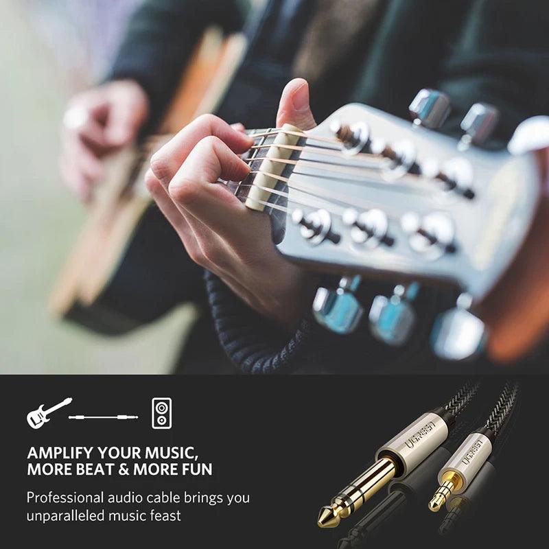 Ugreen 6.35mm to 3.5mm, 1/4 inch to 1/8 Aux Audio Cable - product details amplify your music - b.savvi