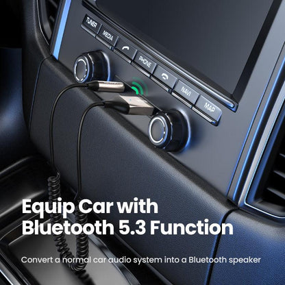 Ugreen Bluetooth 5.3 Aux Adapter Wireless Car Receiver USB to 3.5mm Built-in Mic - product details equip car with bluetooth function - b.savvi