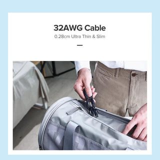 Ugreen Cat 6A Ethernet Slim Cable RJ45 4 Twisted Pair Patch Cord - product details 32awg cable 0.28cm ultra thin cable - b.savvi