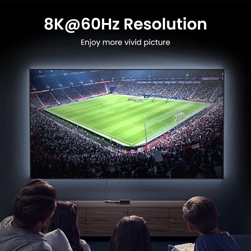UGREEN 8K Cavo HDMI 2.1 8K 60Hz 4K 120Hz ad alta velocità 48Gbps Supporta 3D eARC HDR dinamico HDR 10 Dolby Vision HDCP 2.2 2.3 Compatibile con PS5 PS4 Pro Xbox One UGREEN 8K Cavo HDMI 2.1 8K 60Hz 4K 120Hz ad alta velocità 48Gbps Supporta 3D eARC HDR dinamico HDR 10 Dolby Vision HDCP 2.2 2.3 Compatibile con PS5 PS4 Pro Xbox One