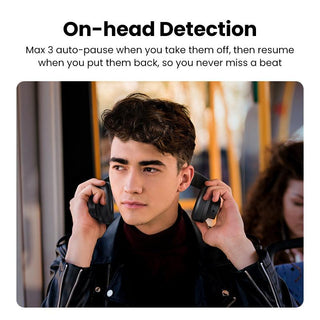 Ugreen HiTune Max3 ANC Headphones Wireless Bluetooth 5.0 Active Noise Cancellation - product details on head detection - b.savvi