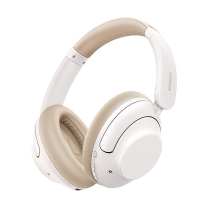 Ugreen HiTune Max5 ANC Wireless Bluetooth 5.0 Headphones Active Noise Cancellation - product variant white front angled view charger - b.savvi