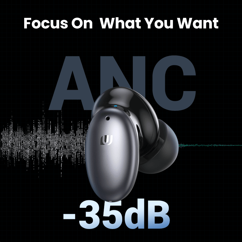 Ugreen HiTune X6 ANC Earphones Wireless Bluetooth 5.1 Active Noise Cancellation - IPX5 - product details focus on what you want - b.savvi
