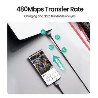 Ugreen Magnetic USB C & Micro USB Charging Cable - product details 480mbps transfer rate - b.savvi