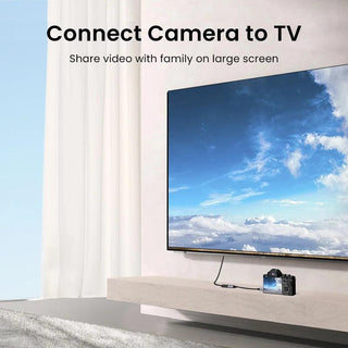Ugreen Micro HDMI to HDMI Adapter Cable Male To Female 4K@60Hz (0.25m) - product details connect camera to tv - b.savvi