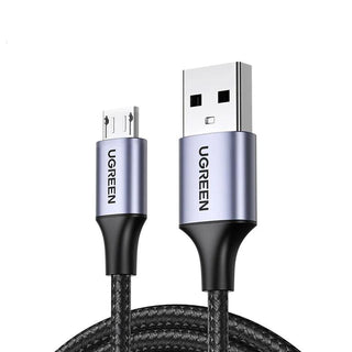 Ugreen Micro USB Fast Charger Cable 3A Charging - product main grey front angled view - b.savvi
