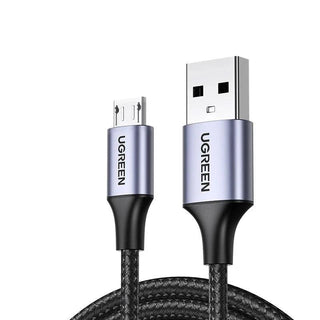 Ugreen Micro USB Fast Charger Cable 3A Charging - product variant grey front angled view - b.savvi
