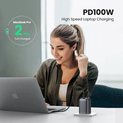 Ugreen Nexode 100W USB C Fast Charger Plug 4-Port GaN Wall Power Adapter - product details high speed charging - b.savvi