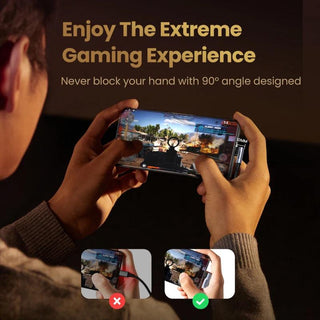 Ugreen Right Angle USB C to USB C Fast Charger Cable 100W PD 5A Charging - product details enjoy gaming never block hands - b.savvi