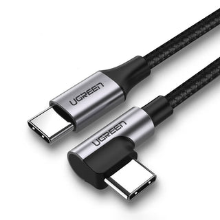 Ugreen Right Angle USB C to USB C Fast Charger Cable 60W PD 3A Charging