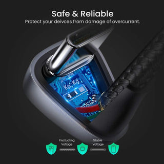 Ugreen U Shape USB C Fast Charger Cable Braided 6A Charging - product details safe and reliable - b.savvi