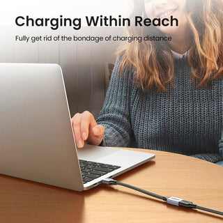 Ugreen USB 3.0 Extension Aluminium Braided Cable Male to Female 5Gbps High Speed Data Extender - product details charging within reach - b.savvi