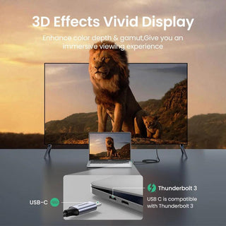 Ugreen USB C 3.1 to HDMI Cable 4K 60Hz Type C to HDMI Thunderbolt 3 Compatible - product details vivid display - b.savvi