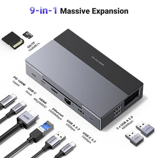 Ugreen USB C 9-in-1 Docking Station for Steam Deck OLED, Adjustable & Foldable Stand - product details - b.savvi