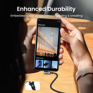 Ugreen USB C Dual 90 Degree Cable Fast Charge & Data - product details enhanced durability - b.savvi