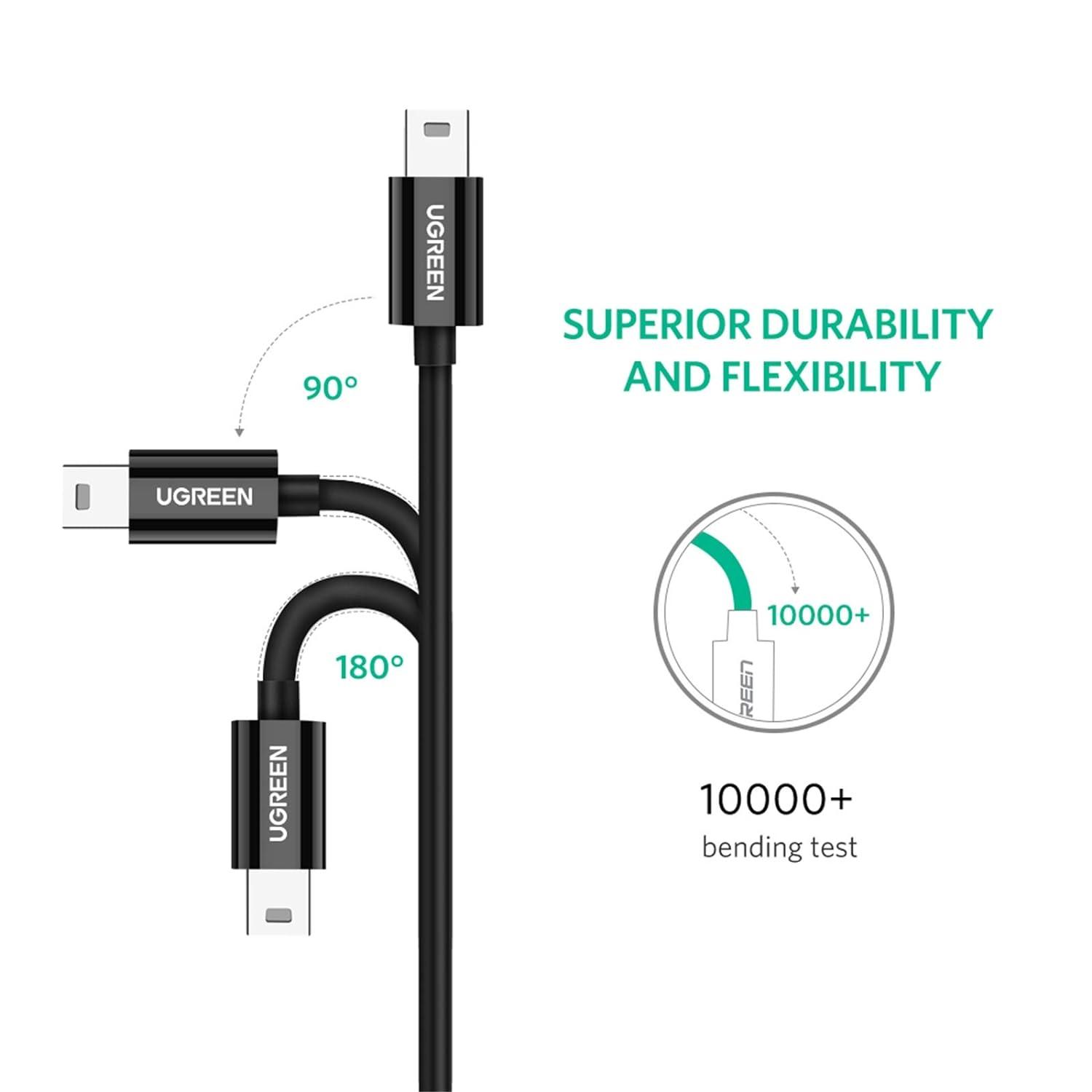 Ugreen USB Type C to Mini USB Cable Sync & Charging - product details flexible - b.savvi