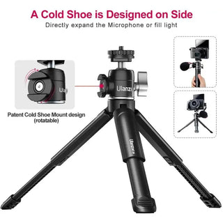 Ulanzi U-Vlog Lite Mini Extendable Tripod with 360° Ball Head & Cold Shoe - product details - b.savvi