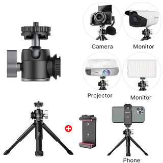 Ulanzi U-Vlog Lite Mini Extendable Tripod with 360° Ball Head & Cold Shoe - product details - b.savvi