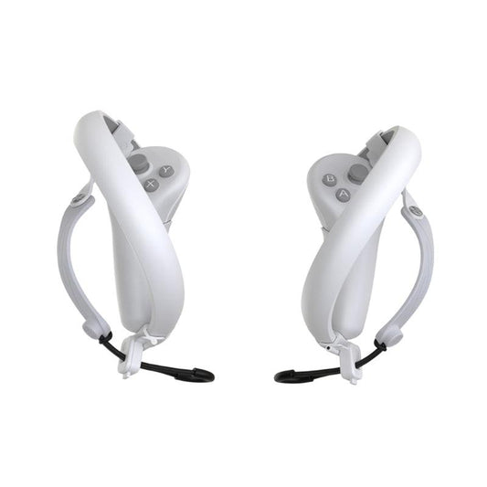 VR Controller Adjustable Knuckle Hand Strap for Pico 4 Anti-Slip Protective Grip - product main white front angled view - b.savvi