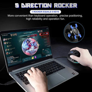 Zelotes Vertical Gaming RGB Mouse with Joystick - product details 5 direction rocker - b.savvi