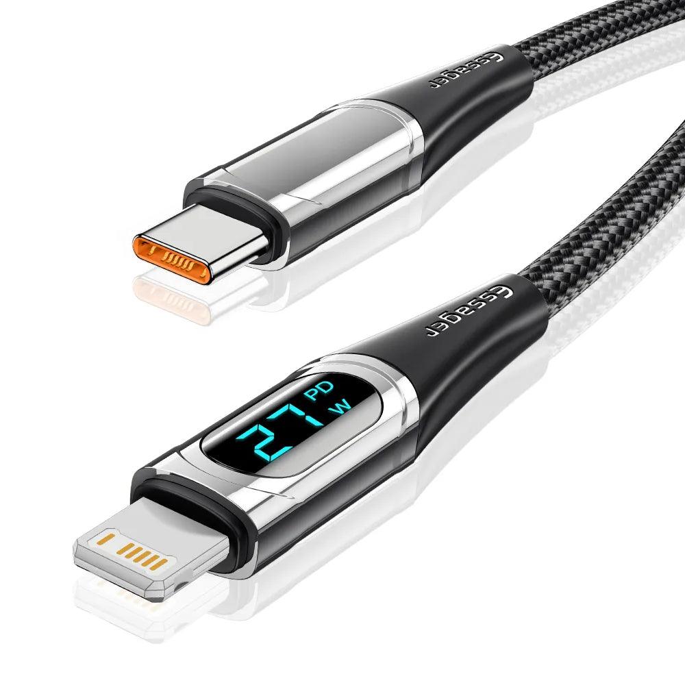 Essager LED Digital Display USB C to Lightning Fast Charger Cable