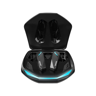 Lenovo GM2 Pro Wireless Earphones Bluetooth 5.3 - product variant black front angled view - b.savvi