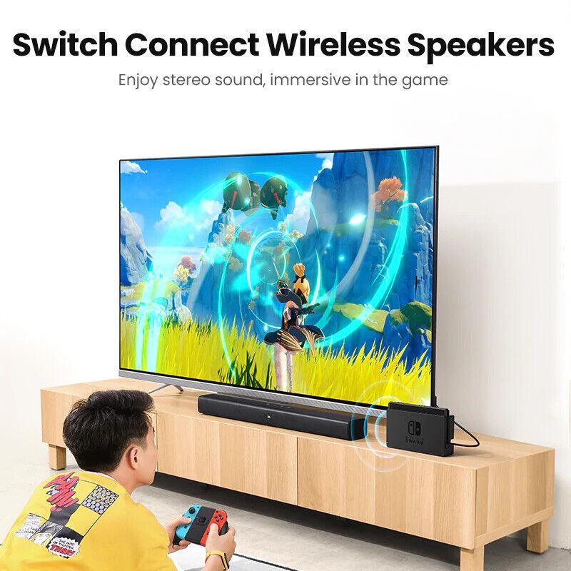 Ugreen Bluetooth 5.0 USB Transmitter Audio Adapter for Nintendo Switch PS4 PS5 - product details connect wireless speakers - b.savvi