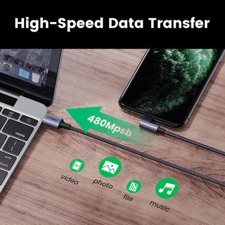 Ugreen MFi-Certified USB C to Lightning Fast Charge Cable 20W PD 3A Charging - product details data transfer - b.savvi